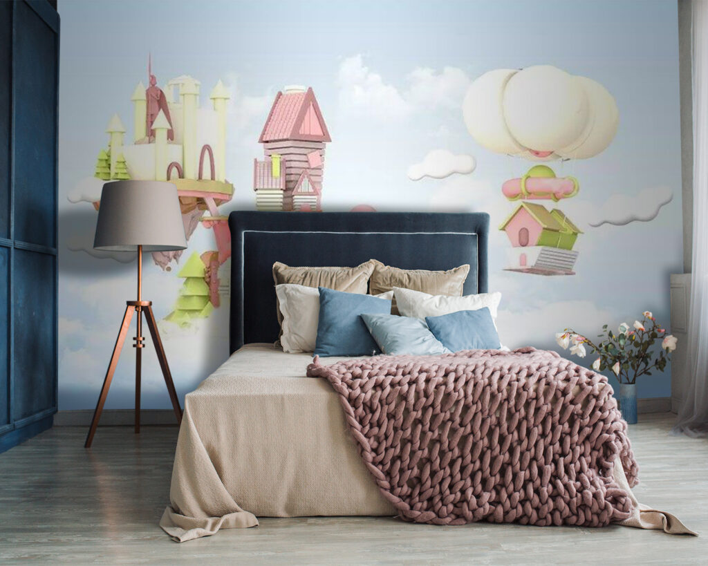 Cartoon houses floating in the sky u30533pib87 1024x819 - Cartoon houses floating in the sky - tegory