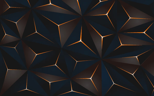 Black and orange triangle pattern Black and orange triangle pattern