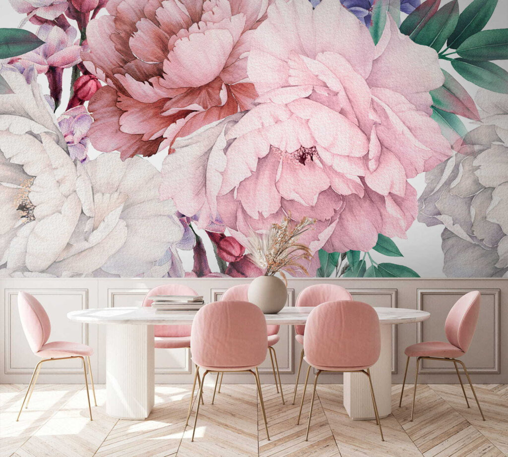 Colorful floral elegance in bloom Colorful floral elegance in bloom