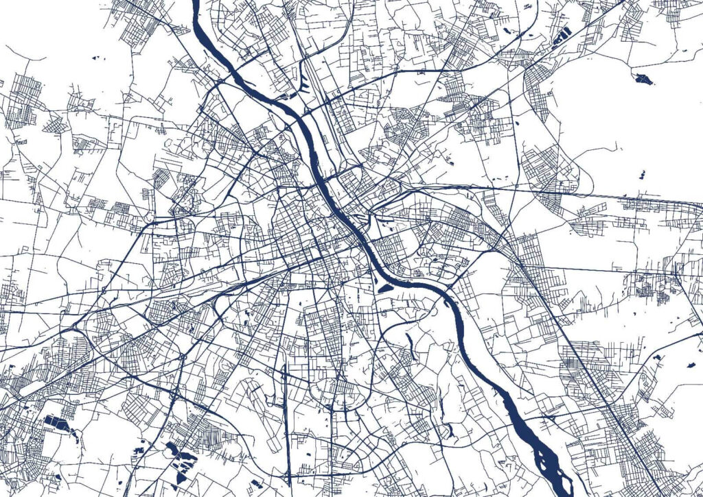 Map of a city Map of a city