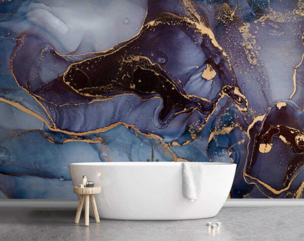 Elegant Sapphire and Metallic Streams Elegant Sapphire and Metallic Streams