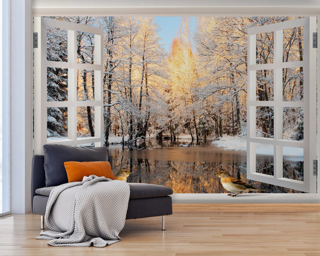 u25116pig25 1024x819 - Window with birds looking out of a lake - tegory