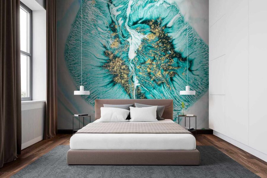 Wall murals Flowing patterns of vibrant colors. - Image 2