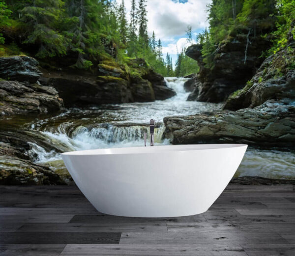 Wall murals Wall murals River with rocks and trees (SKU: u22898)
