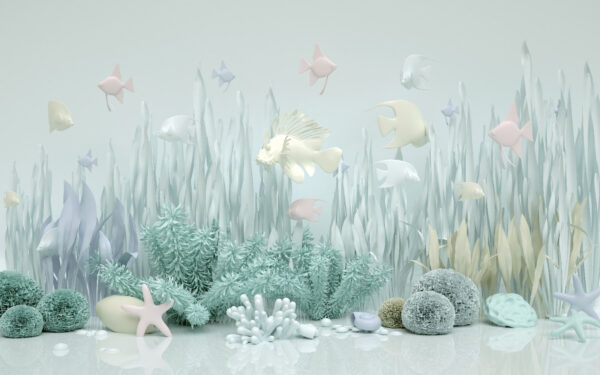 Sea life with fish and plants Sea life with fish and plants