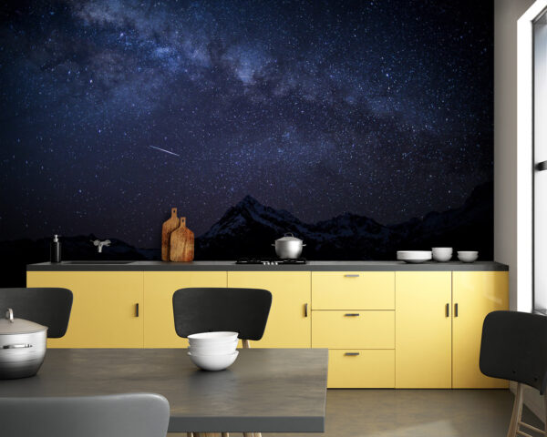 Starry sky over mountains Starry sky over mountains