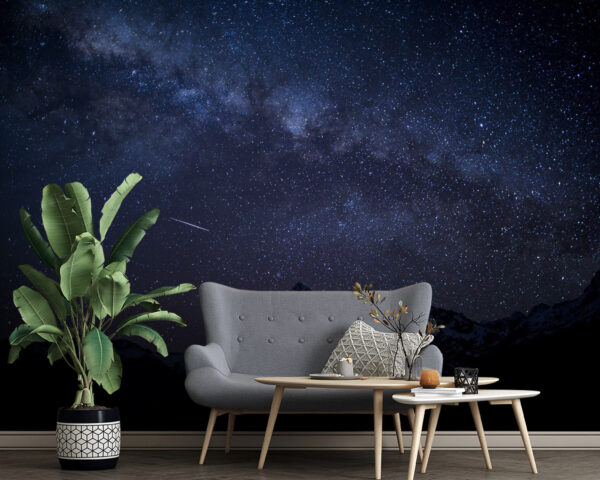 Starry sky over mountains Starry sky over mountains