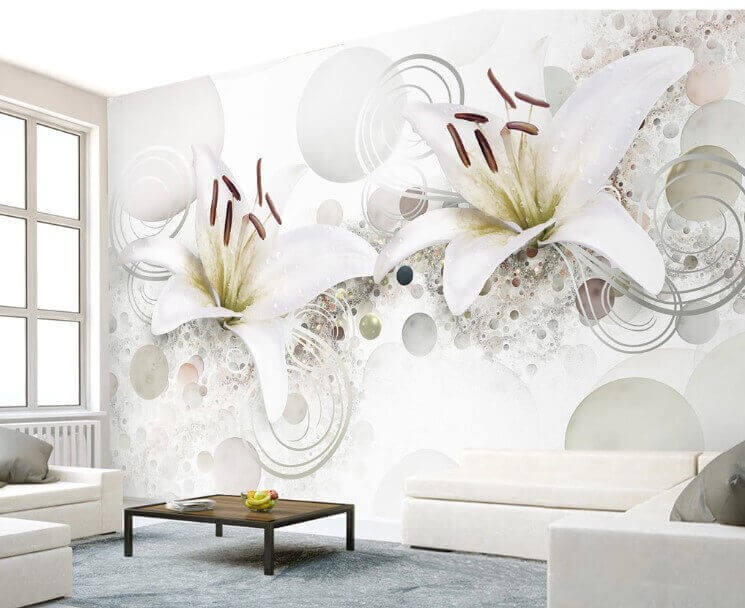 Delicate blossoms in soft tones