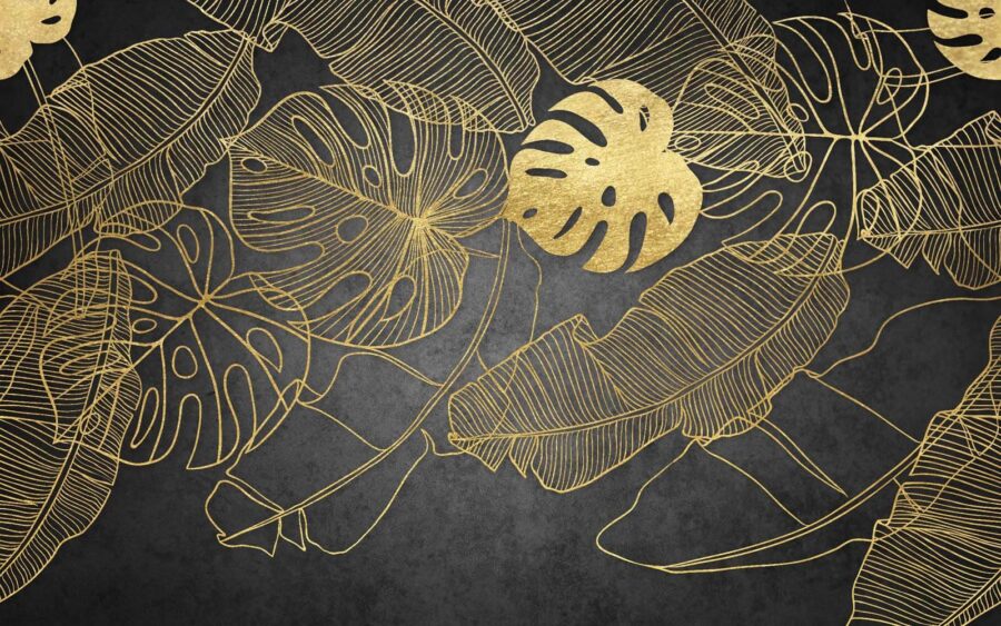 Foliage on a textured background