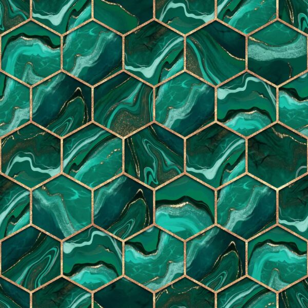 u20398p 600x600 - Vibrant hexagonal marble pattern design - tegory