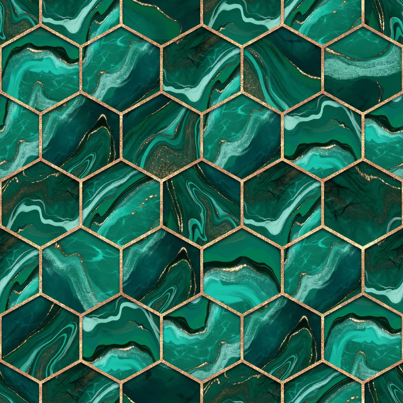 u20398p - Vibrant hexagonal marble pattern design - tegory