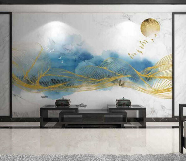 Painting of waves and birds u18942pih1m 600x519 - Painting of waves and birds - tegory