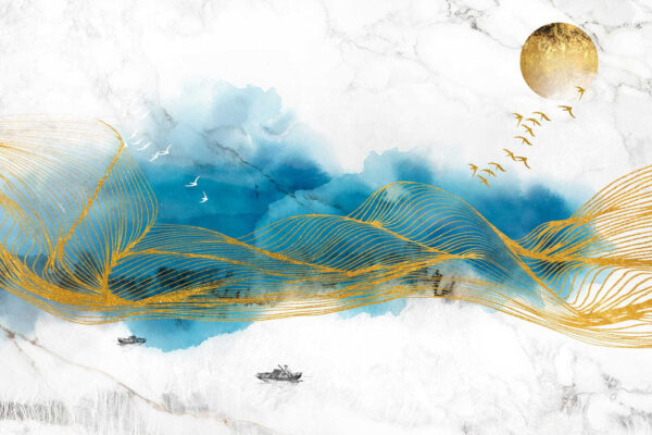 Painting of waves and birds u18942p 600x400 - Painting of waves and birds - tegory