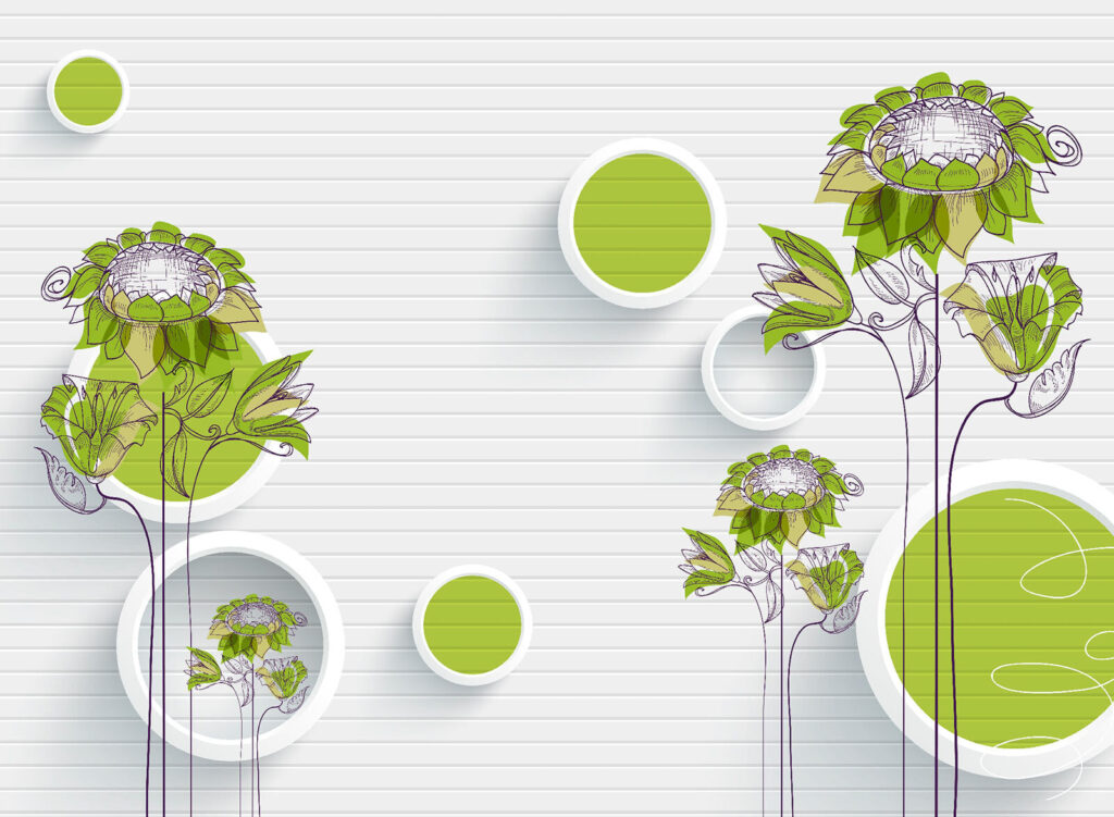 u18803p 1024x751 - Wallpaper with flowers and circles - tegory