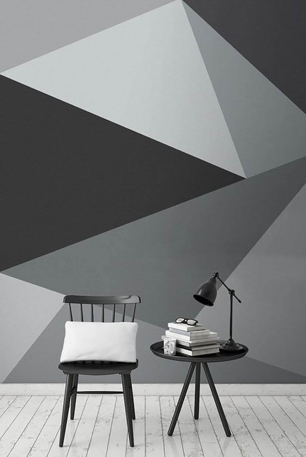 u13279pig1m - Grey and white triangle pattern - tegory