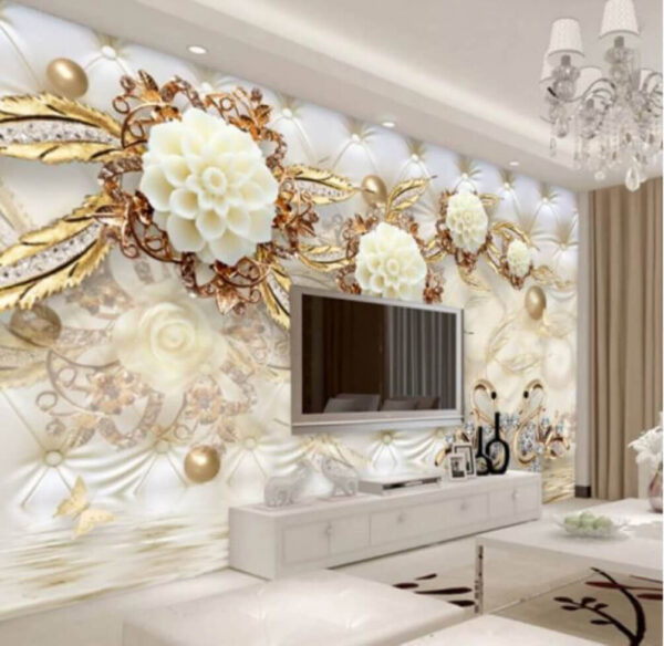 Elegant floral design on luxurious texture Elegant floral design on luxurious texture