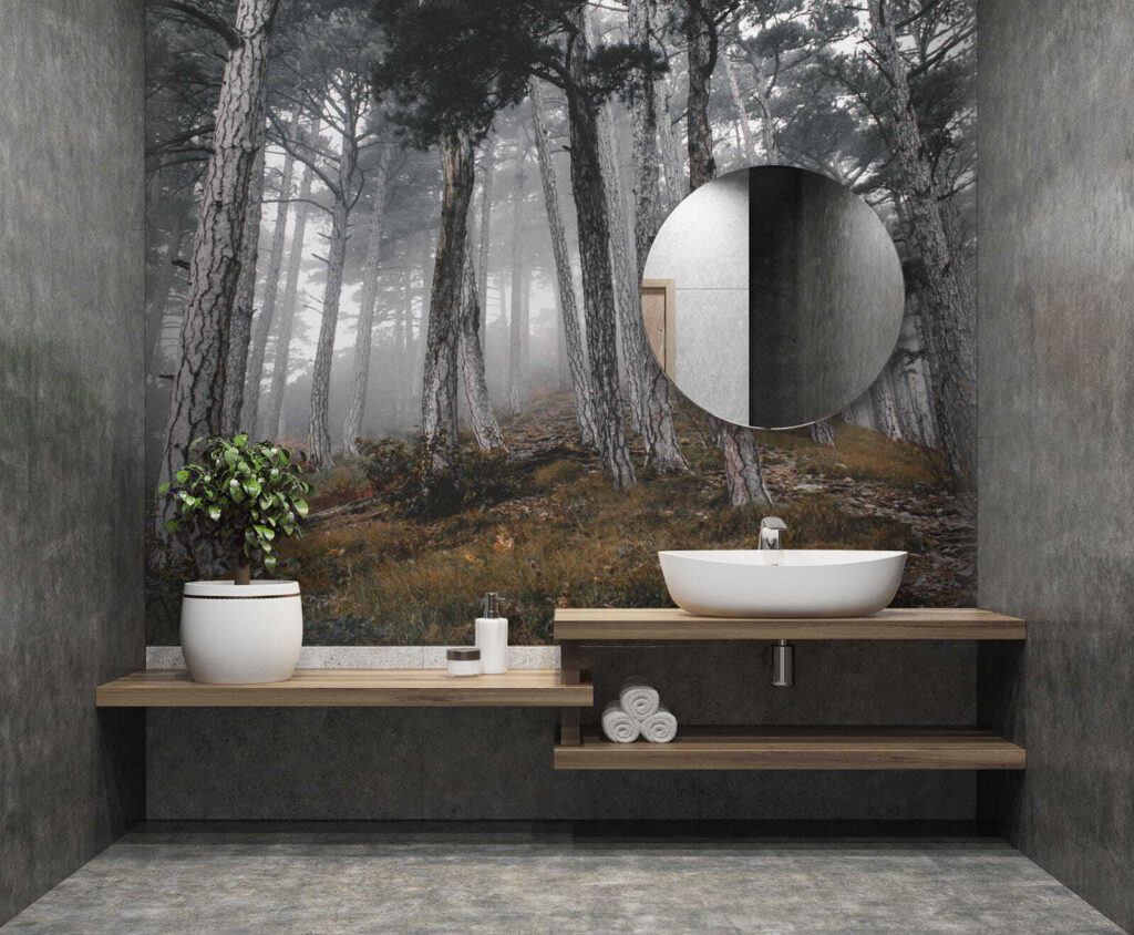 Forest with trees in the fog u12556pit1 1024x844 - Forest with trees in the fog - tegory