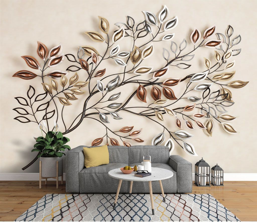 u12260pig1m - Metal tree with leaves - tegory