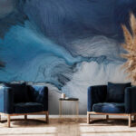 Wall murals Blue and white painting