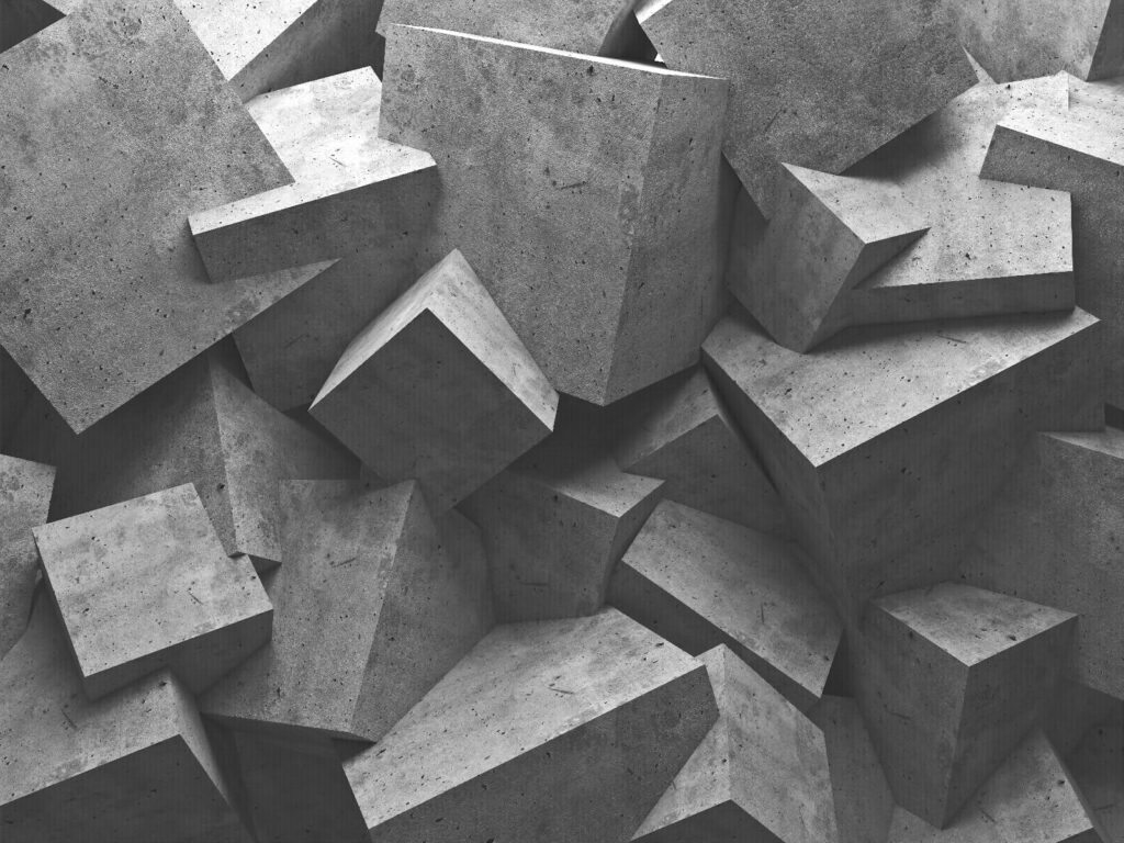 Pile of concrete blocks Pile of concrete blocks
