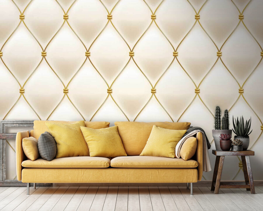 Wall murals Elegant diamond pattern background design. - Image 2