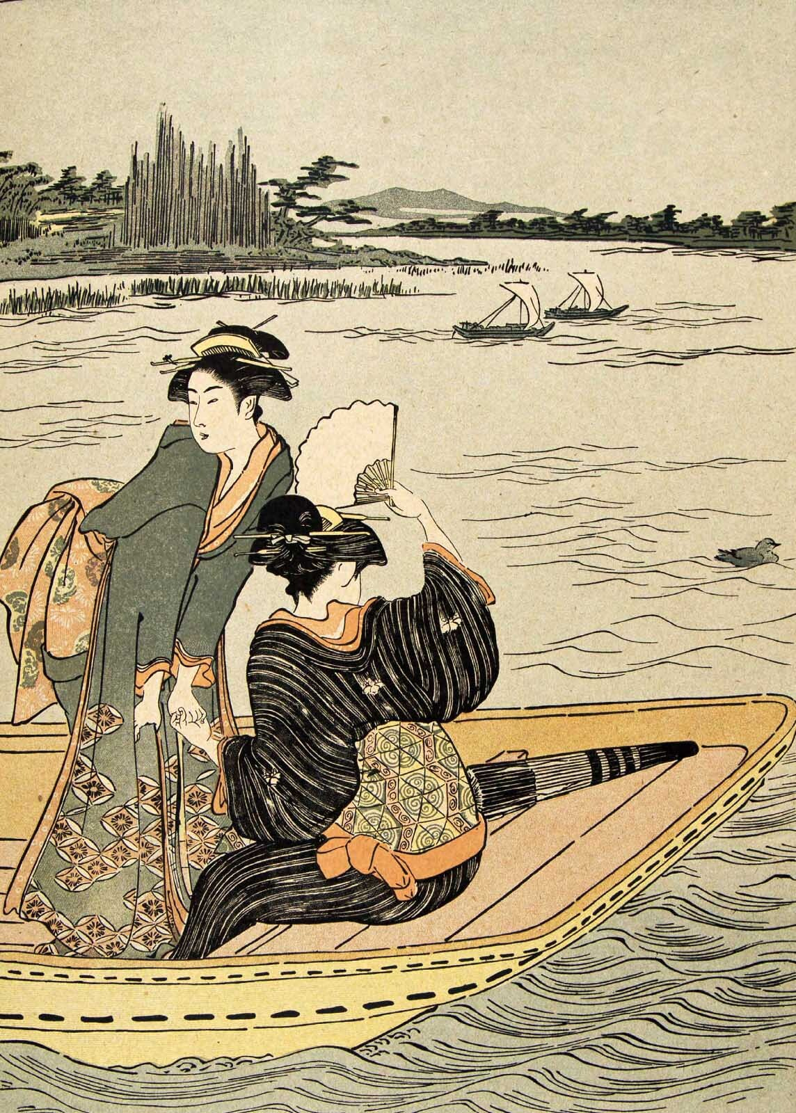 Group of women in a boat u00563p - Group of women in a boat - tegory