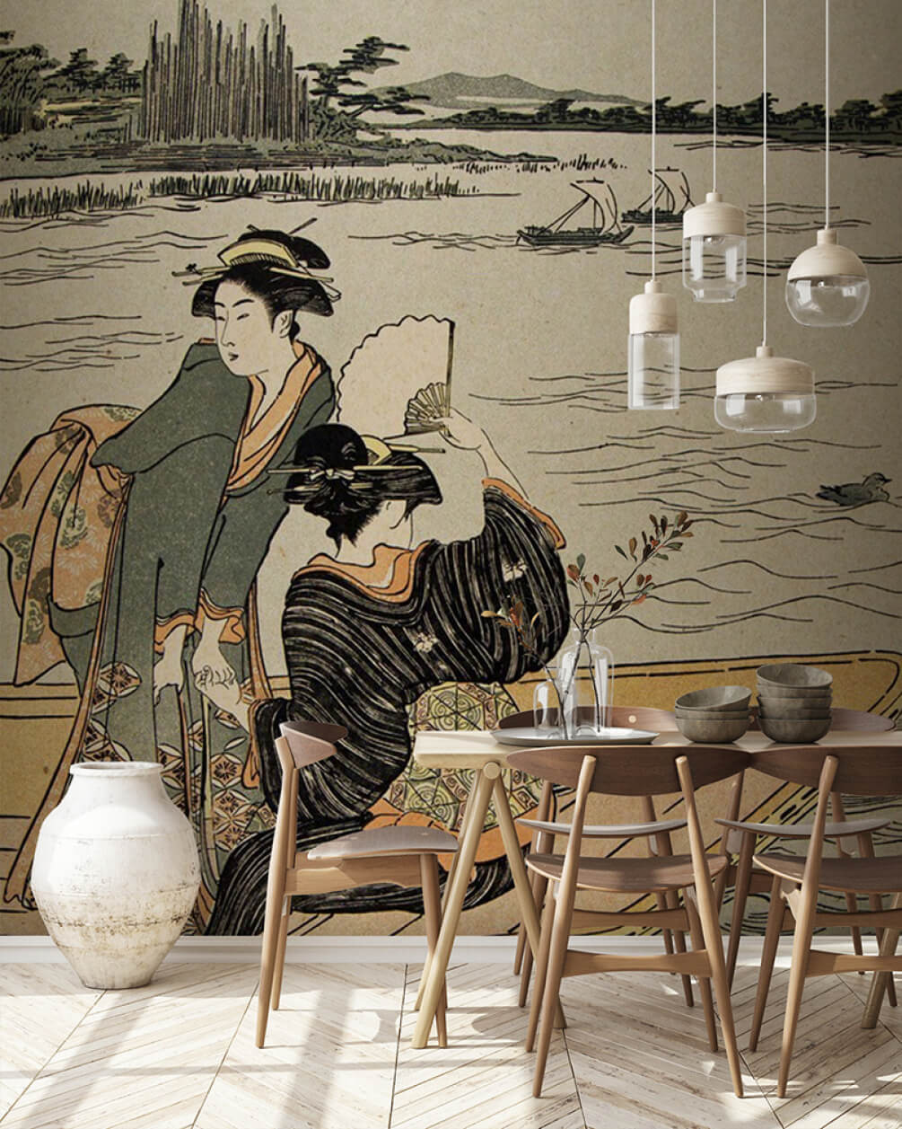 Group of women in a boat u00563piq1m - Group of women in a boat - tegory