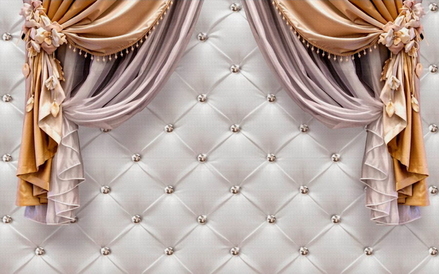 Wall murals Elegant drapes with decorative accents. - Image 4