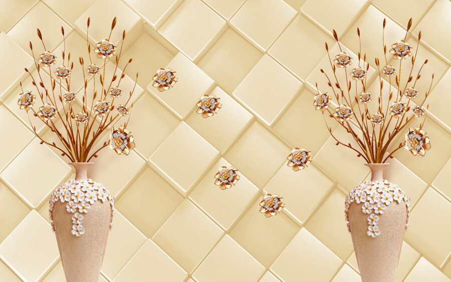 Vases with flowers in it