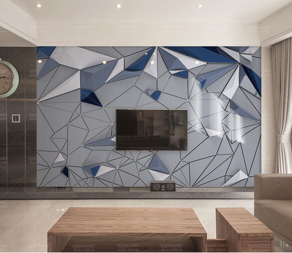 u01711pig1m - White and blue triangular shapes - tegory