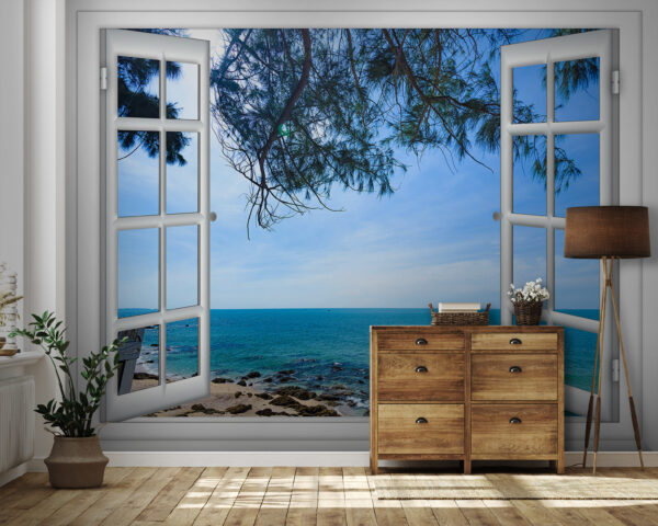 Window with a view of the ocean Window with a view of the ocean