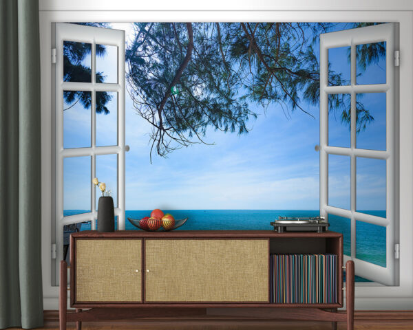 Window with a view of the ocean Window with a view of the ocean