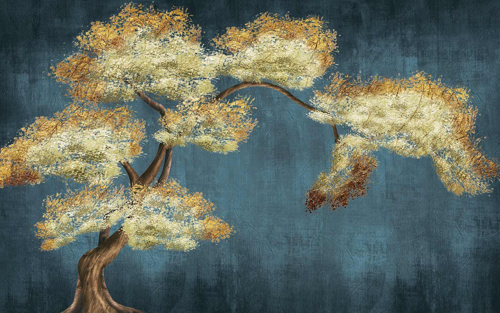 u01995p - Tree with yellow and white leaves - tegory