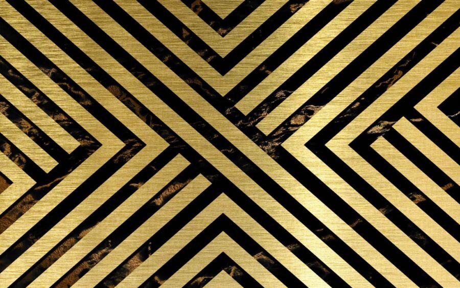 Dynamic geometric lines in contrast.