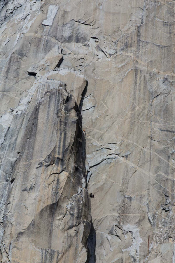 Rock face with a crack Rock face with a crack