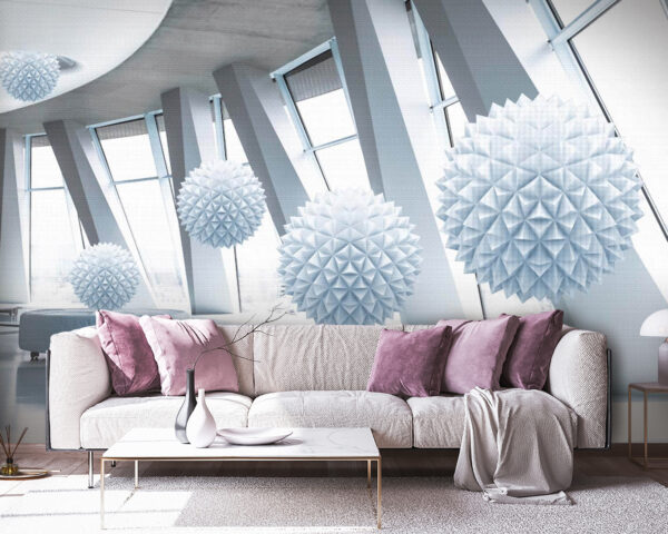 White balls from the ceiling White balls from the ceiling