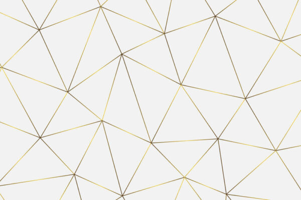 Yellow lines forming endless triangles