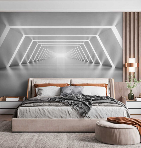 A white room with lights A white room with lights