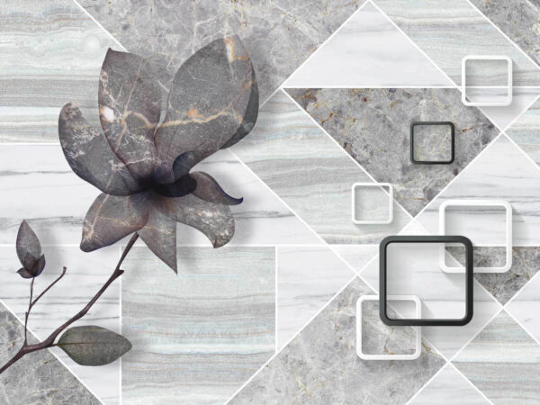 Flower on a marble surface Flower on a marble surface