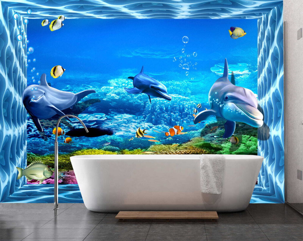 Group of fish swimming in the water