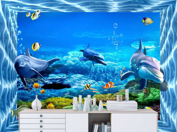 Group of fish swimming in the water