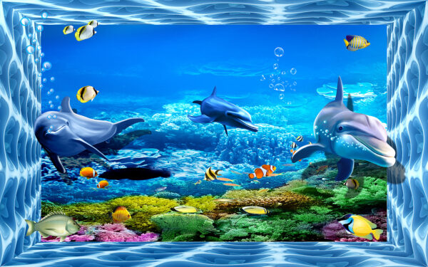 Group of fish swimming in the water