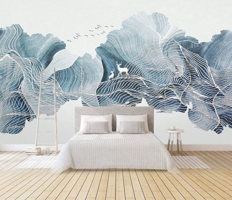 Drawing of a landscape with birds u06088pib1m 900x778 - Drawing of a landscape with birds - tegory