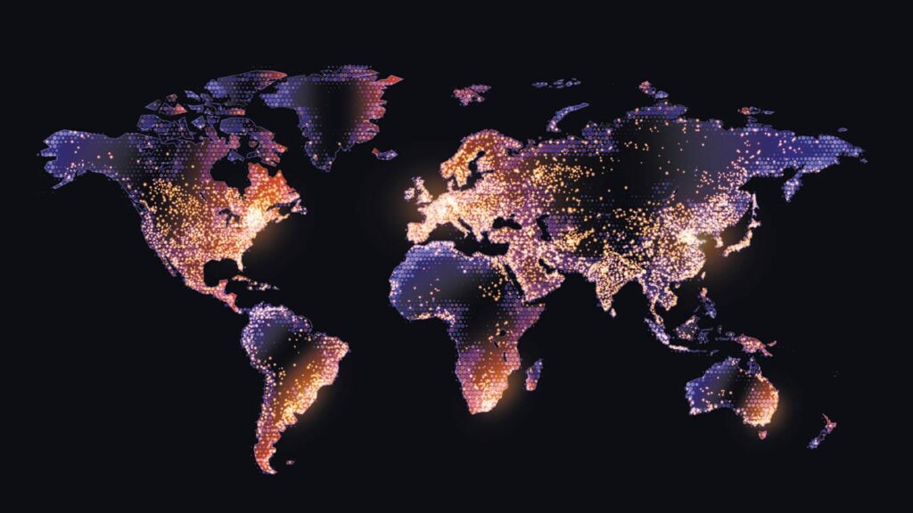 Map of the world Map of the world