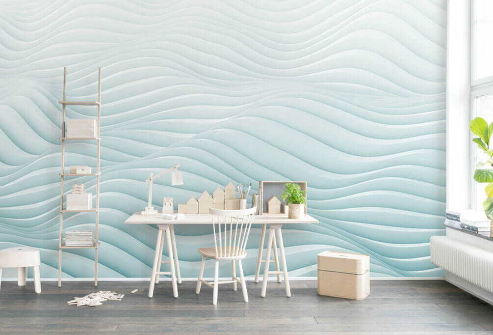 White and blue wavy pattern u06882piw1m - White and blue wavy pattern - tegory