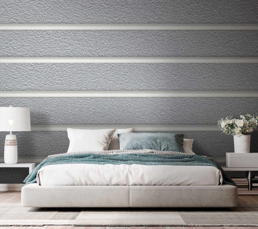 Textured surface with vertical lines.