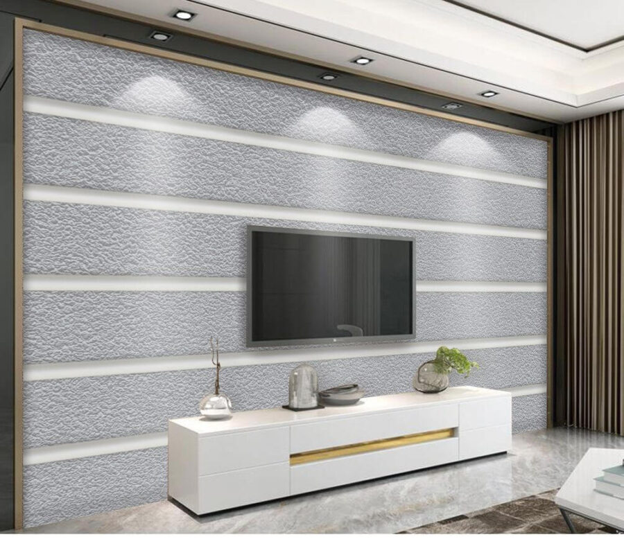 Textured surface with vertical lines.