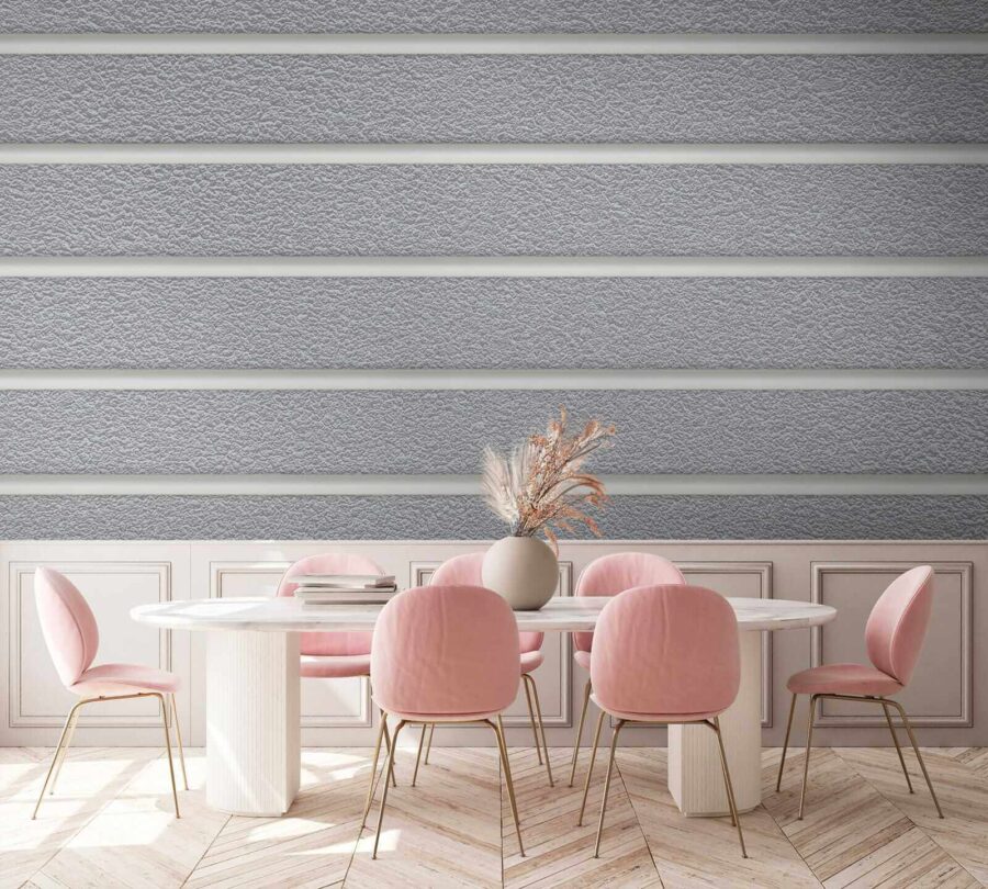 Textured surface with vertical lines.