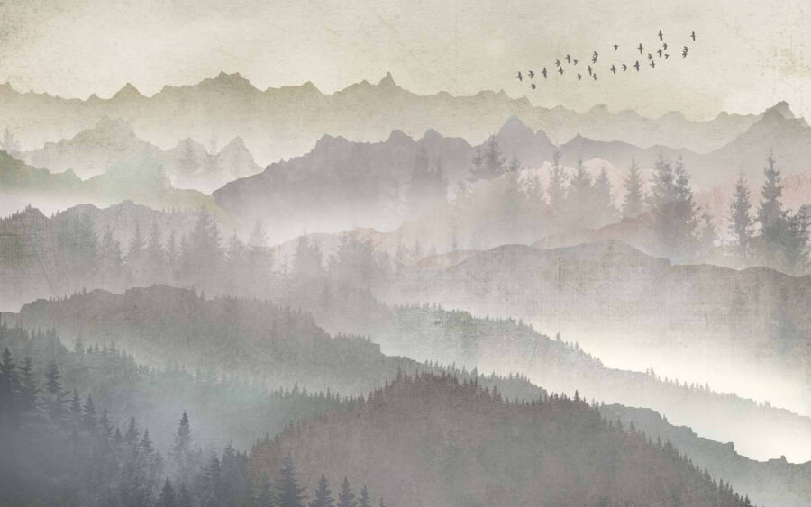 Birds flying over a mountain range u09274p 900x563 - Birds flying over a mountain range - tegory