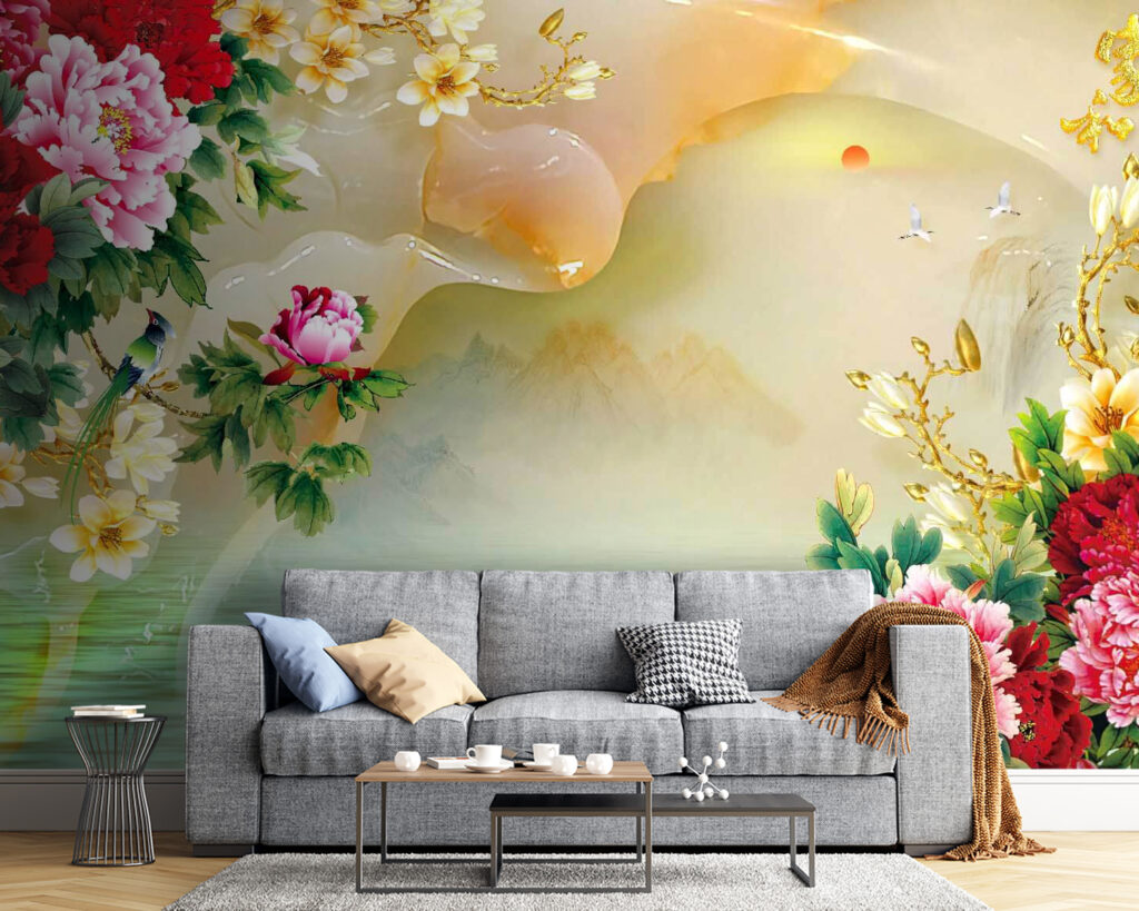 u11643pig54m 1024x819 - Painting of flowers and swans - tegory